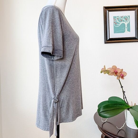 🍋 Soft Surroundings Side Ties Scoop Neck Blouse - Picture 6 of 8